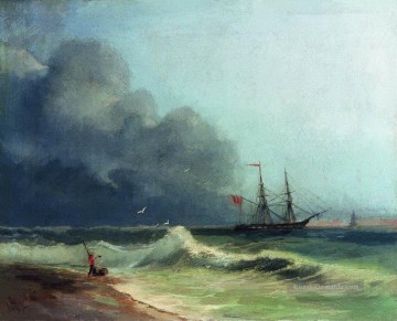  russisch - Meer vor dem Sturm 1856 Verspielt Ivan Aiwasowski russisch